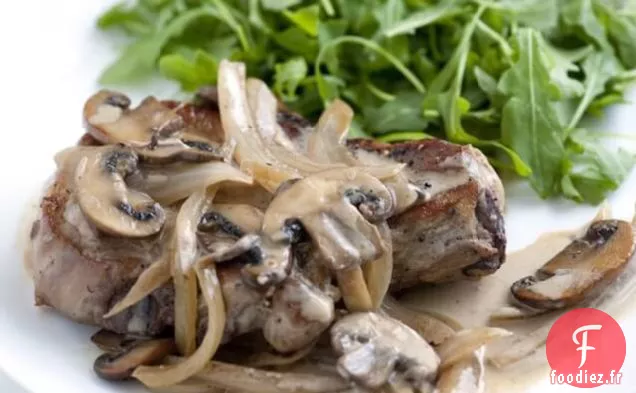 Côtelette De Porc Sauce Au Vin Blanc