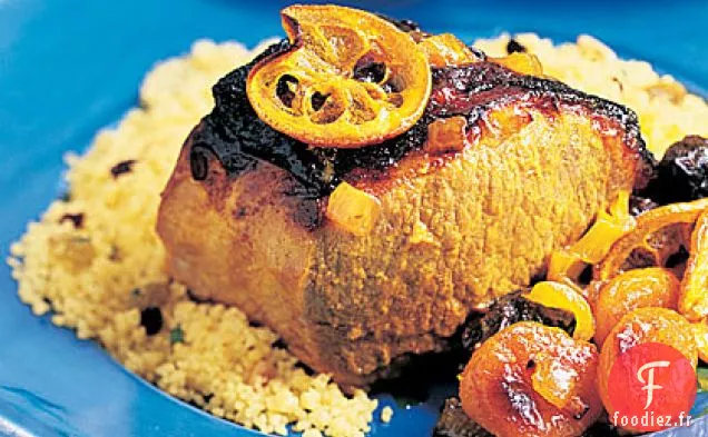 Longe de Porc Marocaine aux Fruits Secs et Citrons
