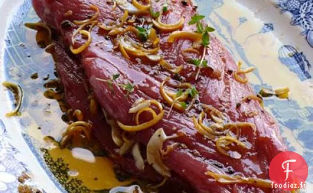 Filet De Porc Grillé Au Zeste De Citron - Marinade Au thym
