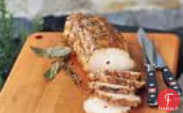 Longe de Porc Saumurée rôtie à la broche