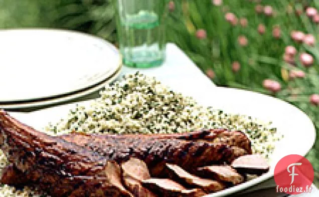 Filet De Porc Avec Glaçage À La Mélasse Et Couscous