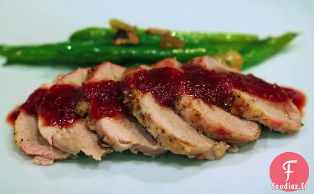 Filet De Porc Sauce Barbecue Aux Prunes