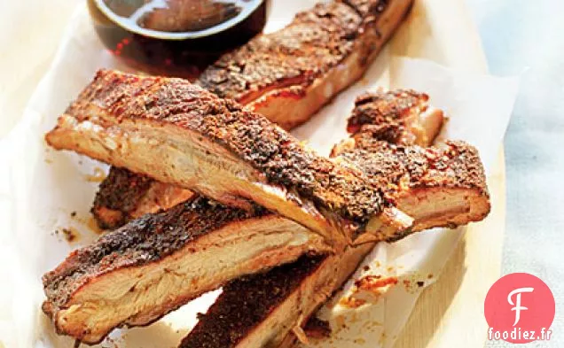 Côtes levées fumées au Bois de Pommeau et Frottées d'Épices au Piment de Paprika