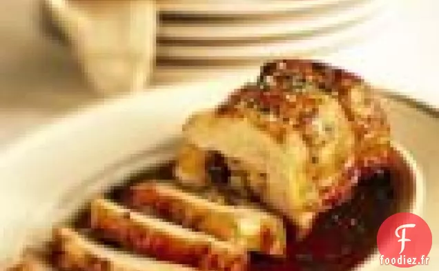 Longe De Porc Farcie Aux Pommes Et Sauce Au Cidre