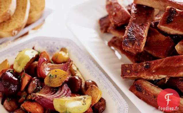 Côtes de Porc Rôties à l'Érable