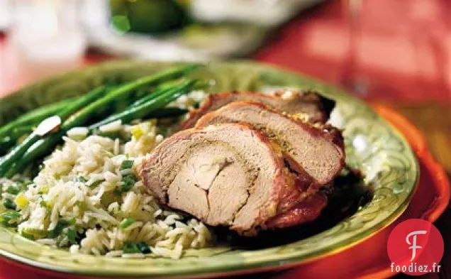 Filets De Porc Grillés Au Pesto De Romarin