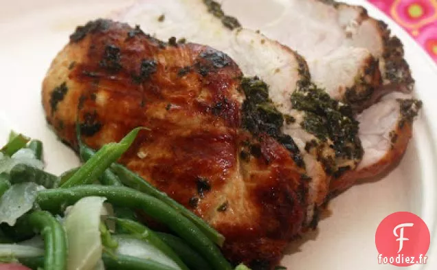 Porc Clouté à l'Ail Frotté aux Herbes