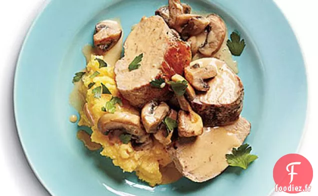 Filet de Porc à la Sauce aux Champignons
