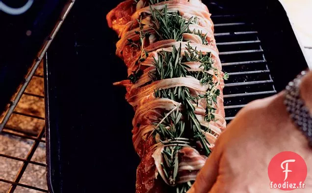 Porc Rôti Enveloppé de Bacon