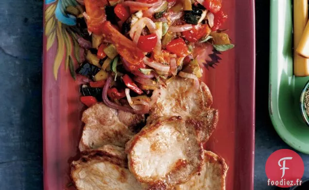 Pisto de Porc aux Légumes Grillés