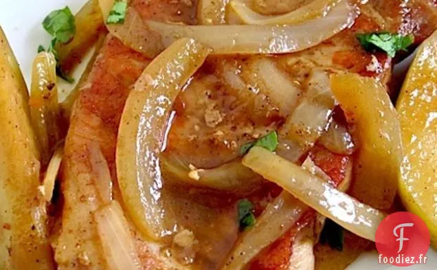 Côtelettes de Porc aux Pommes et aux Épices