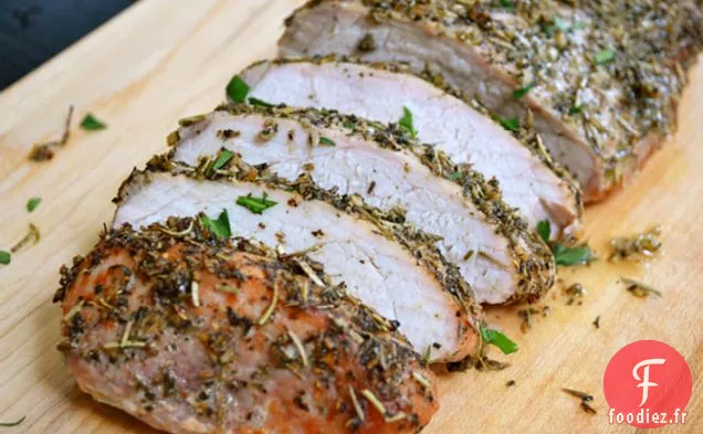 Longe de Porc Rôtie aux Herbes