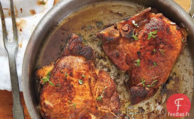 Côtelettes de Porc Farcies à l'Andouille