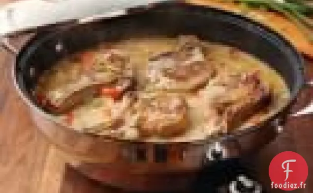 Côtelettes De Porc Étouffées