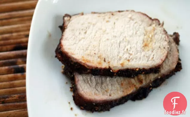 Longe de Porc Incrustée de Poivre du Sichuan et de 5 Épices