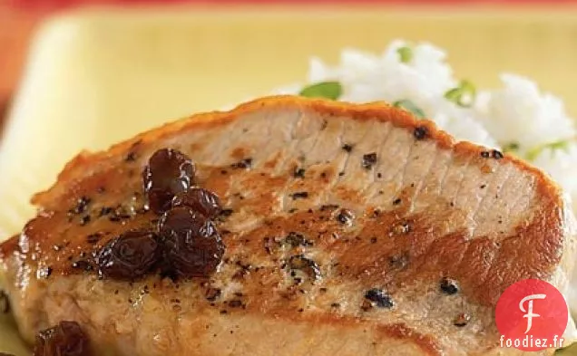 Porc au Porto et Sauce aux Raisins Secs