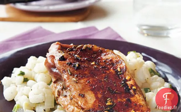 Côtelettes de Porc Farcies aux Prunes Grillées et au Prosciutto