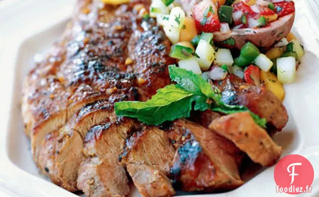 Filet de Porc Glacé au Hoisin et au Bourbon