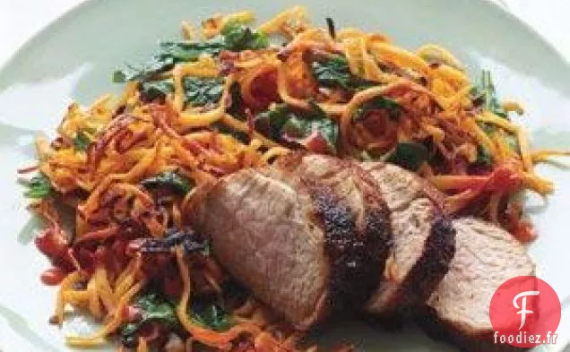 Porc Glacé Au Chili Avec Hachis De Patate Douce