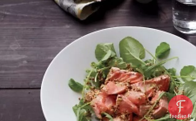 Saumon Poché Et Roquette