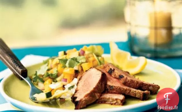 Filet de Porc avec Glaçage Épicé à la Goyave