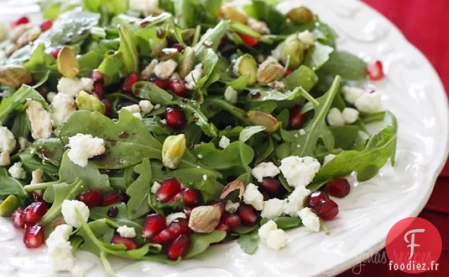 Roquette Aux Grenades, Fromage Bleu Et Pistaches