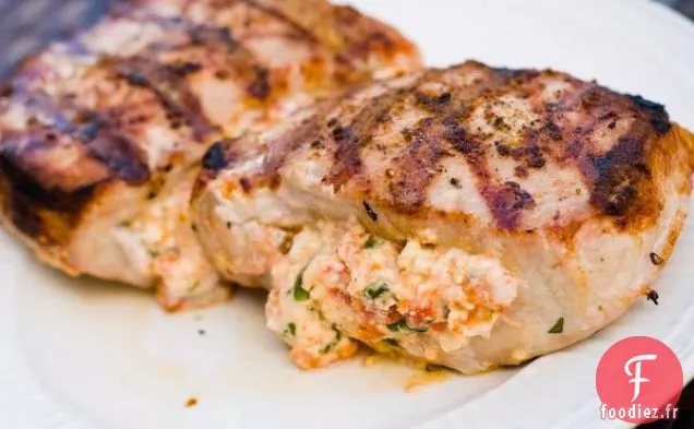 Côtelettes de Porc Grecques Farcies