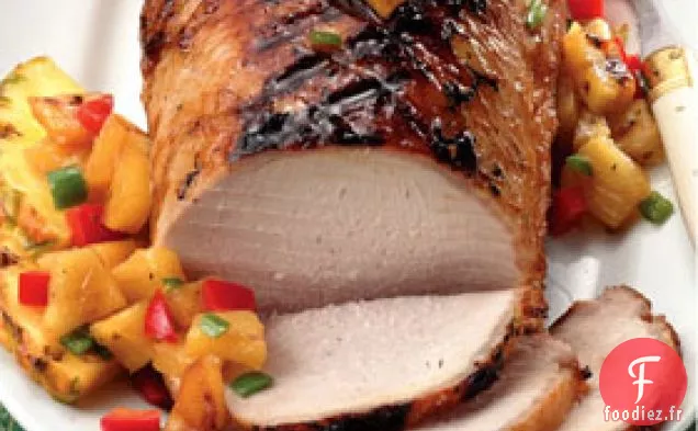 Porc Saumuré Avec Salsa À L'Ananas