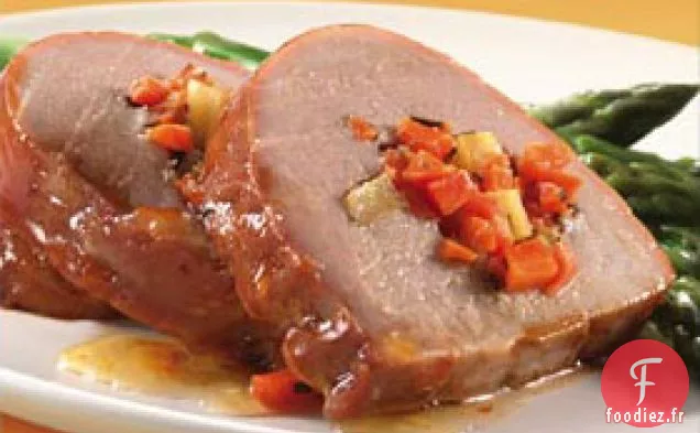 Filet de Porc Farci Glacé à l'Orange