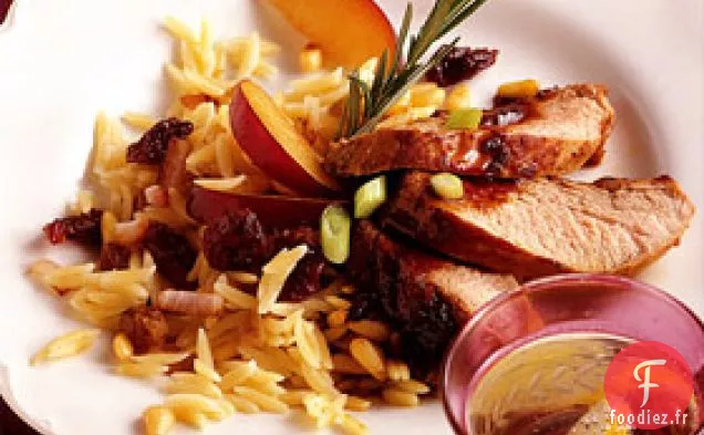Filet De Porc Avec Glaçage Balsamique Aux Prunes