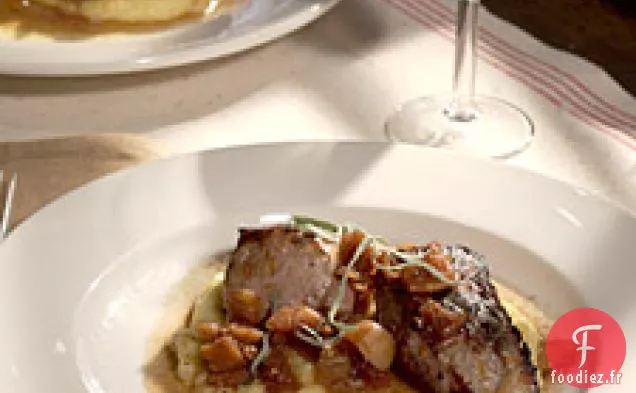 Foie De Veau Avec Polenta Douce