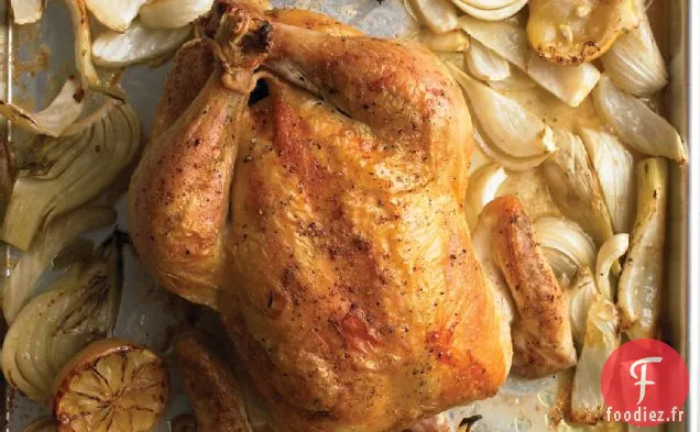 Poulet Rôti Aux Citrons Et Au Fenouil