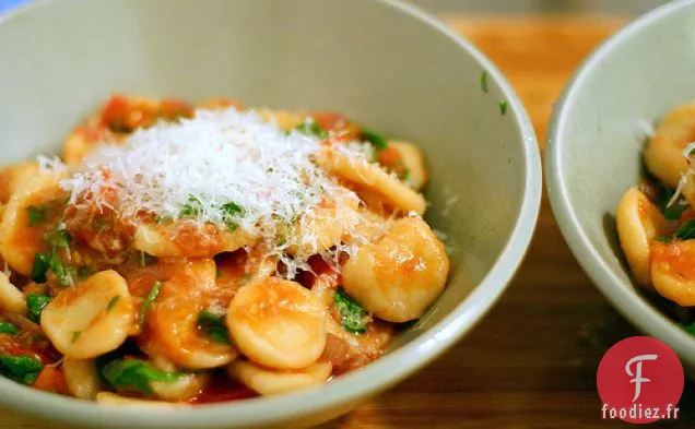Orecchiette Aux Tomates Cerises Et Roquette