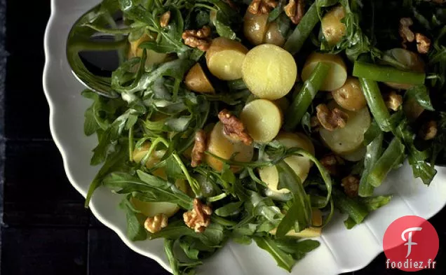 Salade De Roquette, Pommes De Terre Et Haricots Verts