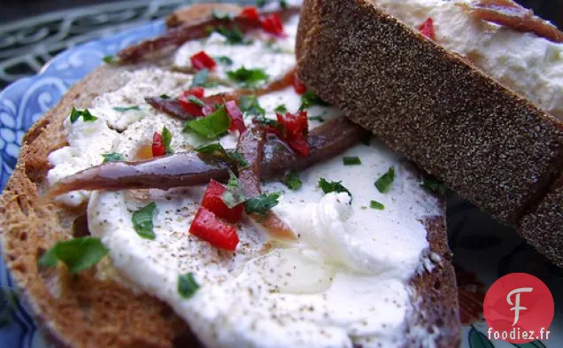 Labneh Au Piment Et À L'Anchois