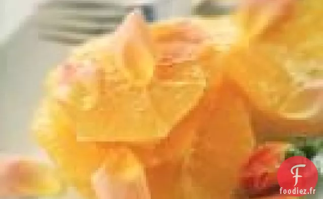 Tranches D'Orange Dans L'Eau De Fleur De Rose