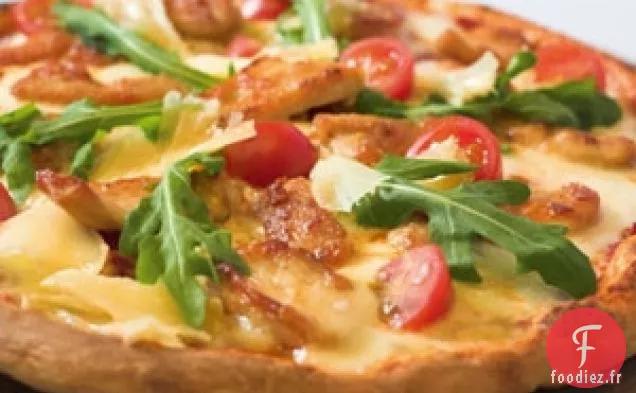 Pizza au Poulet Et à la Roquette