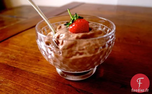 Glace au chocolat sans produits laitiers