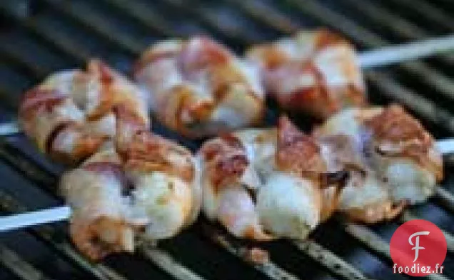 Crevettes enrobées de Bacon au citron vert Chipotle