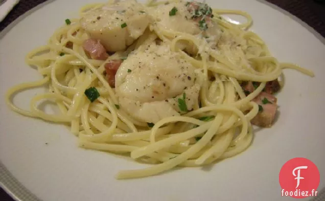Linguine Aux Saint-Jacques Et Pancetta
