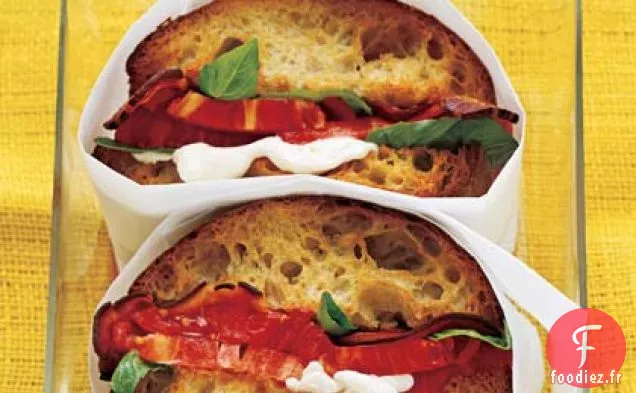 Sandwich BBT (Tomate Basilic au Bacon)