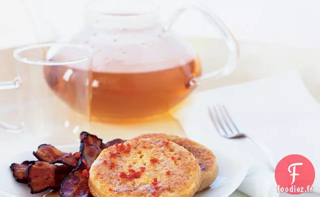 Crumpets au Bacon