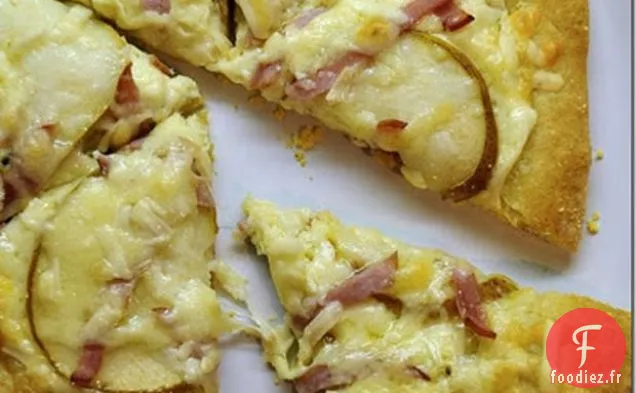 Pizza Au Quinoa Aux Poires Et Au Bacon