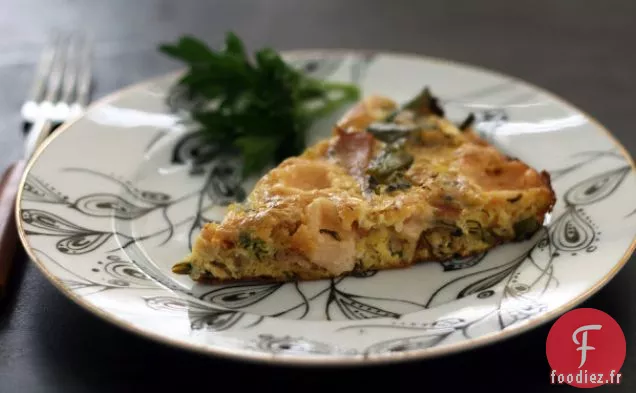 Frittata au Bacon Canadien Broccolini