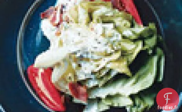 Tomate Beefsteak, Laitue Butterhead et Bacon avec Vinaigrette au fromage Bleu