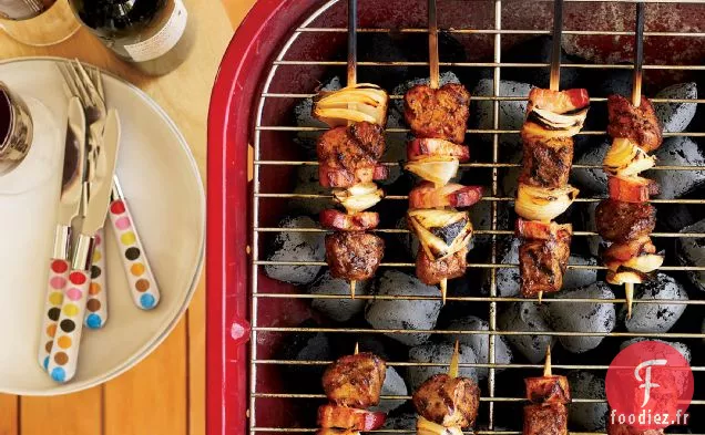 Brochettes de Porc et Bacon