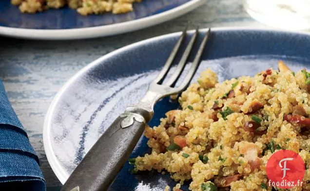 Quinoa au Bacon aux Amandes et aux Herbes