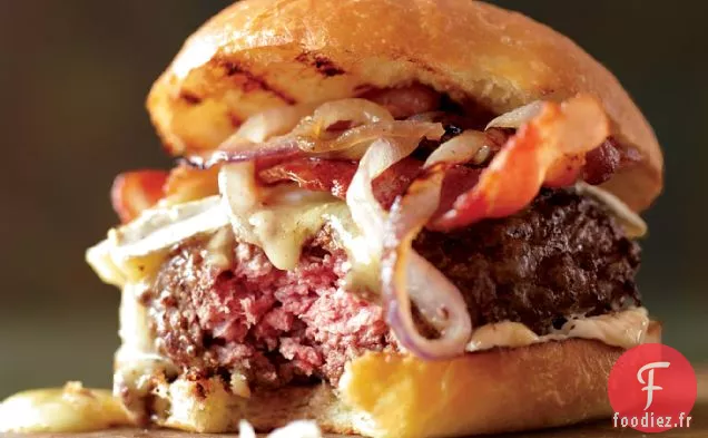 Burgers au Bacon sur Brioches