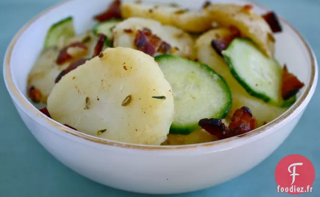 Salade De Pommes De Terre Tiède Au Bacon Et Au Fenouil