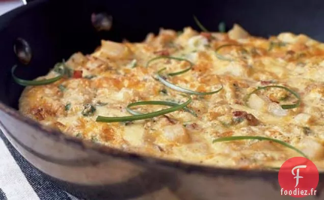 Frittata au Fromage Fumé et Bacon Canadien